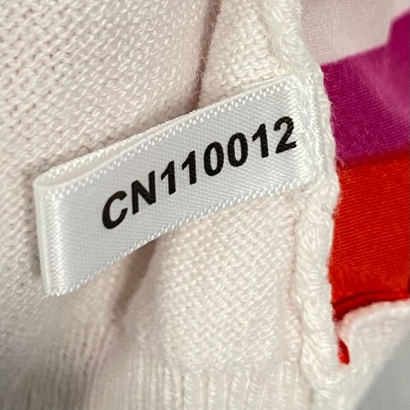 New York & Co Womens Cardigan Sweater Size Medium Silky Floral Front Knit Back - Picture 8 of 8